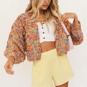 Verge Girl 'An Obsession Knit Cardigan' Multi.